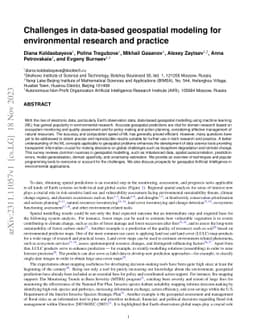 Challenges in data-based geospatial modeling for environmental research
  and practice