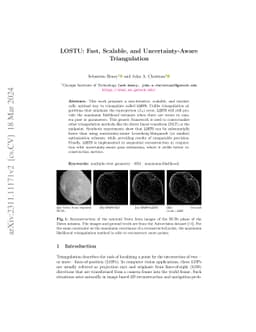 LOSTU: Fast, Scalable, and Uncertainty-Aware Triangulation