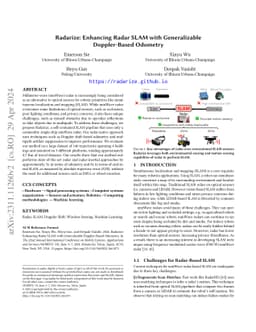 Radarize: Enhancing Radar SLAM with Generalizable Doppler-Based Odometry