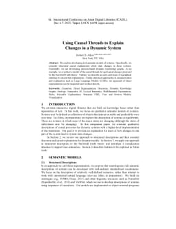 Using Causal Threads to Explain Changes in a Dynamic System