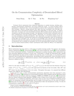On the Communication Complexity of Decentralized Bilevel Optimization