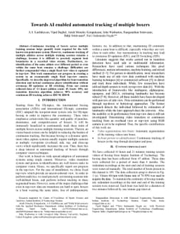 Towards AI enabled automated tracking of multiple boxers
