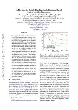 Addressing the Length Bias Problem in Document-Level Neural Machine
  Translation