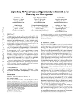 Exploding AI Power Use: an Opportunity to Rethink Grid Planning and
  Management