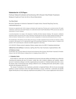 CityScope: Enhanced Localozation and Synchronizing AR for Dynamic Urban
  Weather Visualization