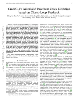 CrackCLF: Automatic Pavement Crack Detection based on Closed-Loop
  Feedback