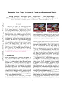 Enhancing Novel Object Detection via Cooperative Foundational Models