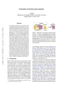 Systematic word meta-sense extension