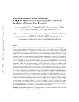 Vast TVB parameter space exploration: A Modular Framework for
  Accelerating the Multi-Scale Simulation of Human Brain Dynamics