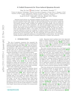 A Unified Framework for Trace-induced Quantum Kernels