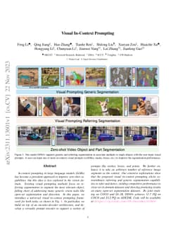 Visual In-Context Prompting