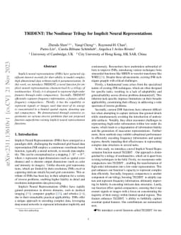 TRIDENT: The Nonlinear Trilogy for Implicit Neural Representations