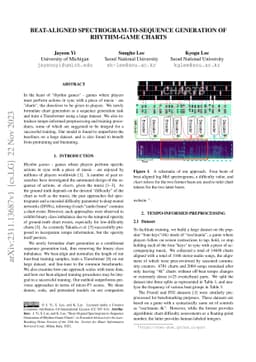 Beat-Aligned Spectrogram-to-Sequence Generation of Rhythm-Game Charts