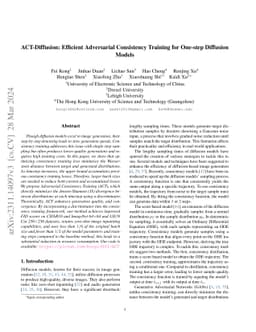 ACT-Diffusion: Efficient Adversarial Consistency Training for One-step
  Diffusion Models