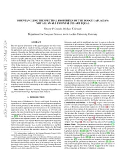 Disentangling the Spectral Properties of the Hodge Laplacian: Not All
  Small Eigenvalues Are Equal