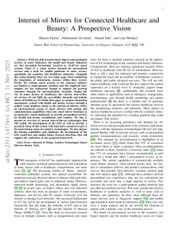 Internet of Mirrors for Connected Healthcare and Beauty: A Prospective
  Vision