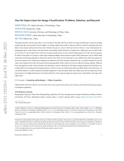 One-bit Supervision for Image Classification: Problem, Solution, and
  Beyond