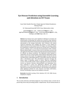 Eye Disease Prediction using Ensemble Learning and Attention on OCT
  Scans