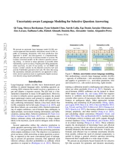 Uncertainty-aware Language Modeling for Selective Question Answering