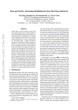 Boot and Switch: Alternating Distillation for Zero-Shot Dense Retrieval
