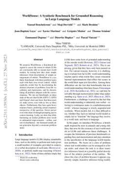 WorldSense: A Synthetic Benchmark for Grounded Reasoning in Large
  Language Models