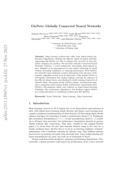 GloNets: Globally Connected Neural Networks