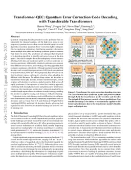 Transformer-QEC: Quantum Error Correction Code Decoding with
  Transferable Transformers
