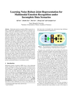 Learning Noise-Robust Joint Representation for Multimodal Emotion
  Recognition under Incomplete Data Scenarios