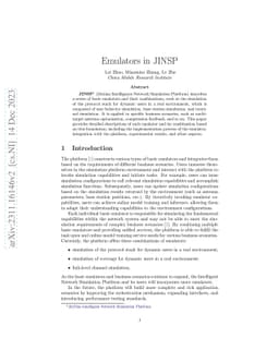 Emulators in JINSP