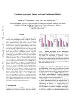 Continual Instruction Tuning for Large Multimodal Models
