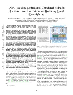 DGR: Tackling Drifted and Correlated Noise in Quantum Error Correction
  via Decoding Graph Re-weighting