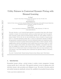 Utility Fairness in Contextual Dynamic Pricing with Demand Learning