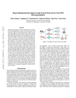 Hyper-Relational Knowledge Graph Neural Network for Next POI