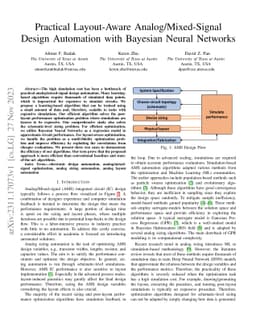 Practical Layout-Aware Analog/Mixed-Signal Design Automation with
  Bayesian Neural Networks