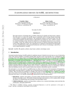 A knowledge-driven AutoML architecture