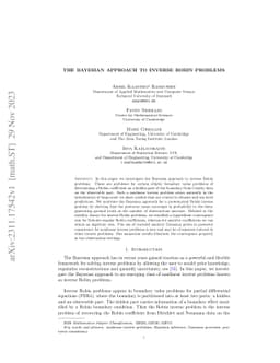 The Bayesian approach to inverse Robin problems