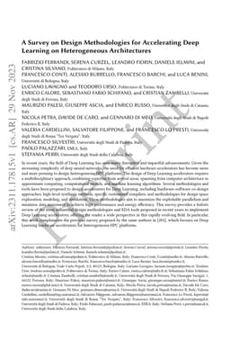 A Survey on Design Methodologies for Accelerating Deep Learning on
  Heterogeneous Architectures