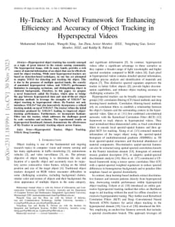 Hy-Tracker: A Novel Framework for Enhancing Efficiency and Accuracy of
  Object Tracking in Hyperspectral Videos
