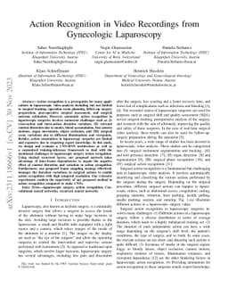 Action Recognition in Video Recordings from Gynecologic Laparoscopy