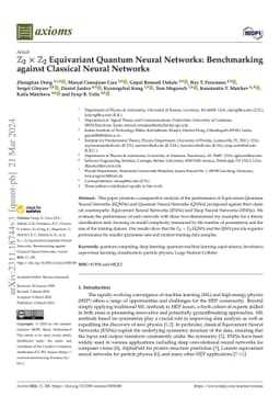 $\mathbb{Z}_2\times \mathbb{Z}_2$ Equivariant Quantum Neural Networks:
  Benchmarking against Classical Neural Networks
