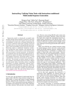 InstructSeq: Unifying Vision Tasks with Instruction-conditioned
  Multi-modal Sequence Generation