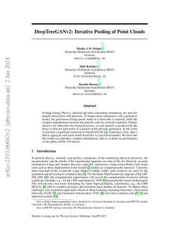DeepTreeGANv2: Iterative Pooling of Point Clouds