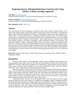 Exploring Factors Affecting Pedestrian Crash Severity Using TabNet: A
  Deep Learning Approach