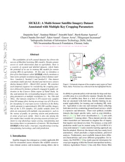 SICKLE: A Multi-Sensor Satellite Imagery Dataset Annotated with Multiple
  Key Cropping Parameters