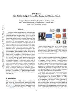 HiFi Tuner: High-Fidelity Subject-Driven Fine-Tuning for Diffusion
  Models
