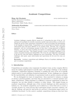 Academic competitions