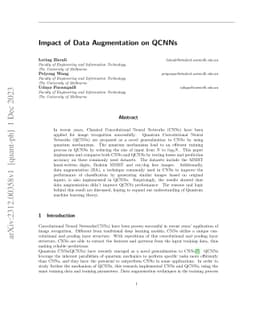 Impact of Data Augmentation on QCNNs