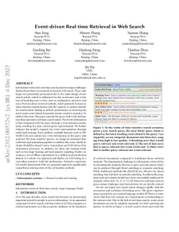 Event-driven Real-time Retrieval in Web Search