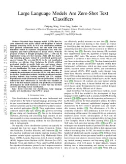 Large Language Models Are Zero-Shot Text Classifiers