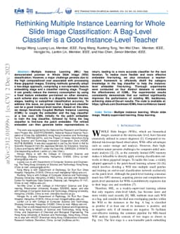 Rethinking Multiple Instance Learning for Whole Slide Image
  Classification: A Bag-Level Classifier is a Good Instance-Level Teacher